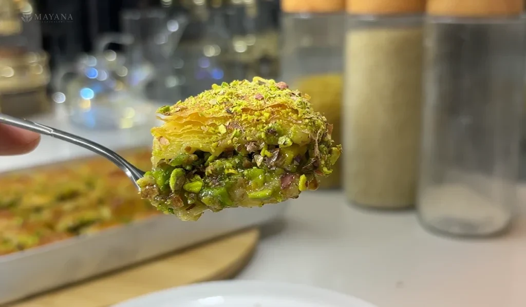 Homemade Baklava with Evenly Golden Layers