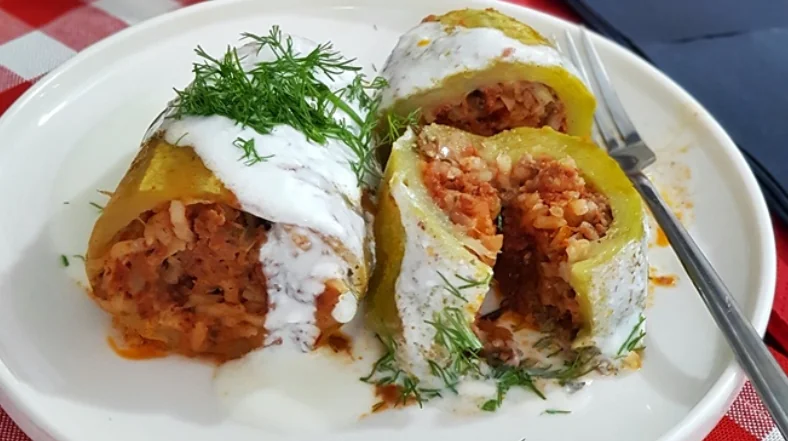 Kıymalı Kabak Dolması